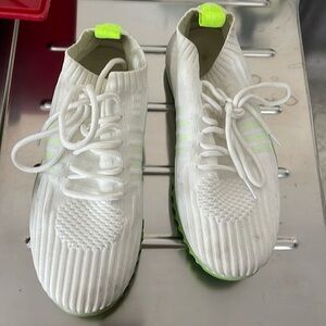 Danskin sneakers white and neon. Lightly worn green 7.5